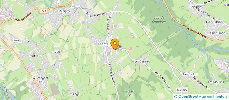 localisation de l'entreprise MONSIEUR THIBAUD PONCE  MARCELLAZ