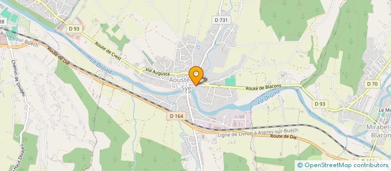 localisation de l'entreprise MONSIEUR THIBAUD POURCEL  AOUSTE-SUR-SYE