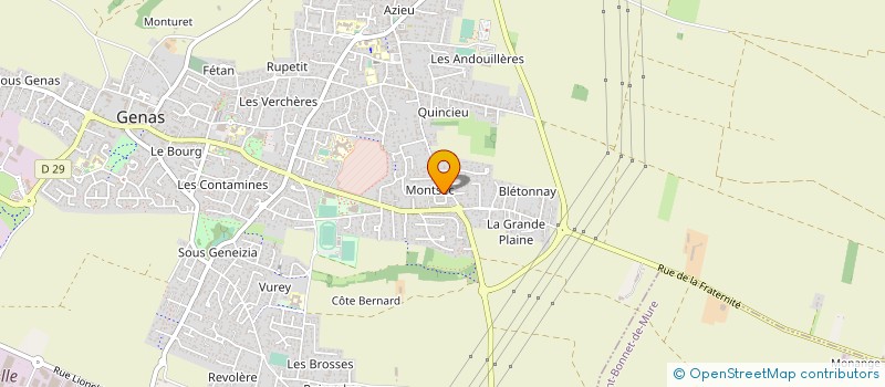 localisation de l'entreprise MONSIEUR THIBAUD QUINCHEZ à GENAS