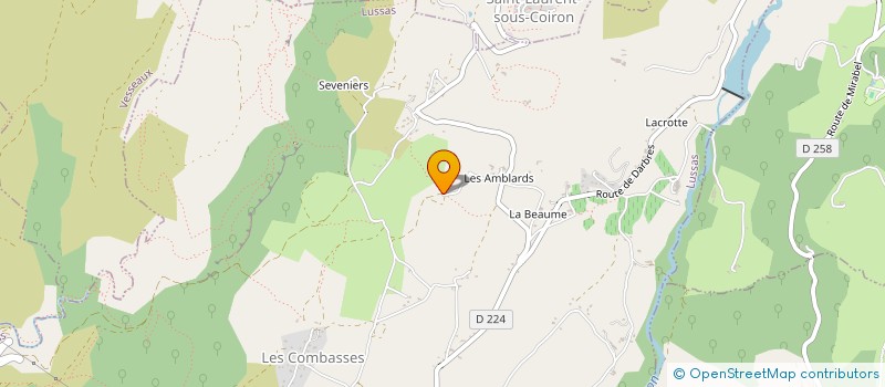 localisation de l'entreprise MONSIEUR THIBAUD RANSON  LUSSAS