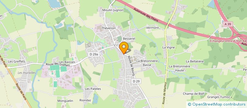 localisation de l'entreprise MONSIEUR THIBAUD ROLANDEZ à VIRIAT