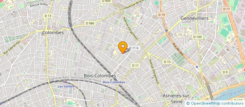 localisation de l'entreprise MONSIEUR THIBAUD SAINT-SAUVEUR à BOIS-COLOMBES