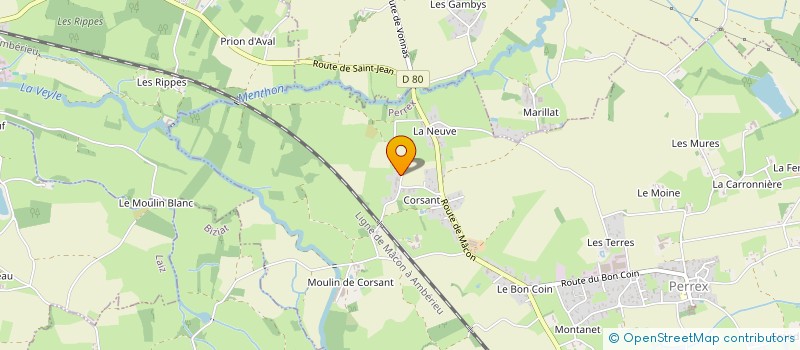 localisation de l'entreprise MONSIEUR THIBAUD SANTACROCE  PERREX