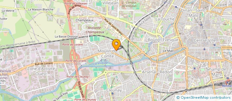localisation de l'entreprise MONSIEUR THIBAUD SEBILLE  RENNES