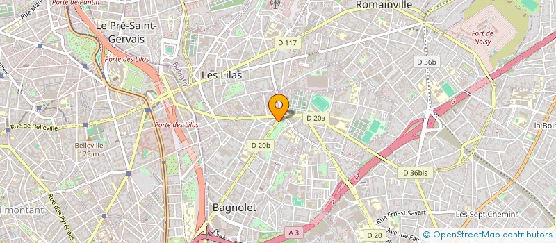 localisation de l'entreprise MONSIEUR THIBAUD SIMON à BAGNOLET