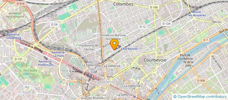 localisation de l'entreprise MONSIEUR THIBAUD SION à COURBEVOIE