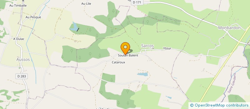 localisation de l'entreprise MONSIEUR THIBAUD SOULAS  SIMORRE