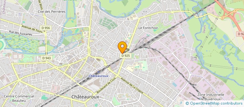 localisation de l'entreprise MONSIEUR THIBAUD TAILLANT à CHATEAUROUX