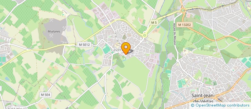 localisation de l'entreprise MONSIEUR THIBAUD TARROUX  LAVERUNE