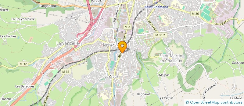 localisation de l'entreprise MONSIEUR THIBAUD TISSIER  SAINT-CHAMOND