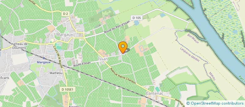 localisation de l'entreprise MONSIEUR THIBAUD VALENTIN  MARGAUX-CANTENAC