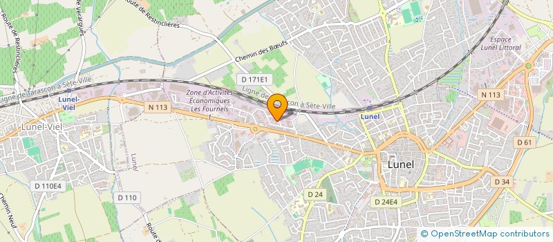 localisation de l'entreprise MONSIEUR THIBAUD VERMILLARD  LUNEL-VIEL