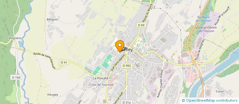 localisation de l'entreprise MONSIEUR THIBAUD VERNIER  BELLEY