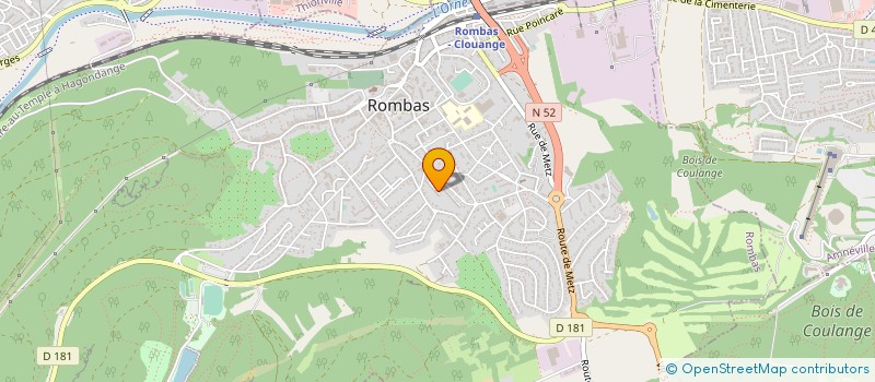 localisation de l'entreprise MONSIEUR THIBAUD VEVERT  METZ