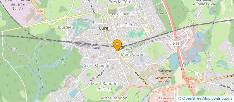 localisation de l'entreprise MONSIEUR THIBAULD BACHELET  LURE