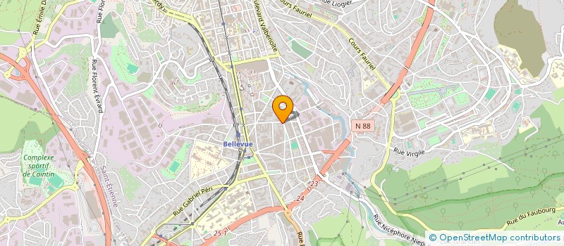 localisation de l'entreprise MONSIEUR THIBAULD PIWKO  SAINT-ETIENNE