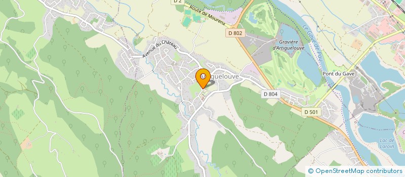 localisation de l'entreprise MONSIEUR THIBAULT ABAZIOU  ARTIGUELOUVE