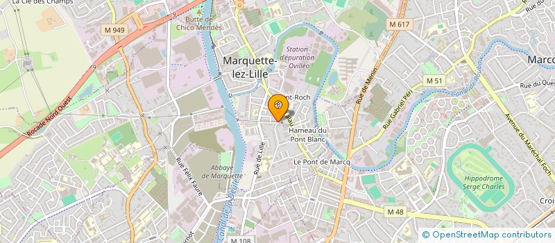 localisation de l'entreprise MONSIEUR THIBAULT ABRAHAM à MARQUETTE-LEZ-LILLE
