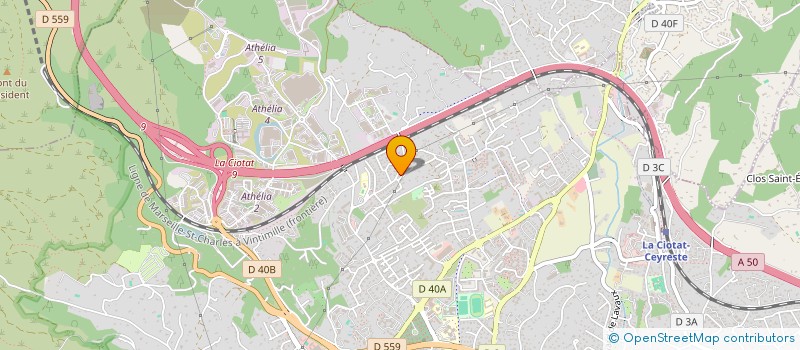 localisation de l'entreprise MONSIEUR THIBAULT ADAM  LA CIOTAT