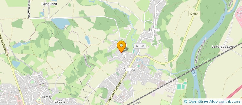 localisation de l'entreprise MONSIEUR THIBAULT AISSAH  VILLIEU-LOYES-MOLLON