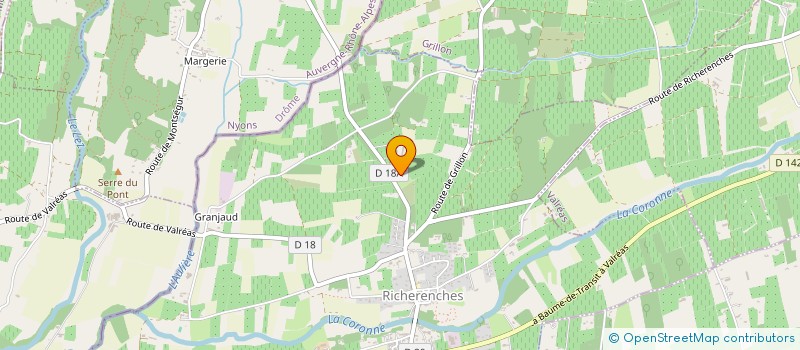 localisation de l'entreprise MONSIEUR THIBAULT AMATE  RICHERENCHES