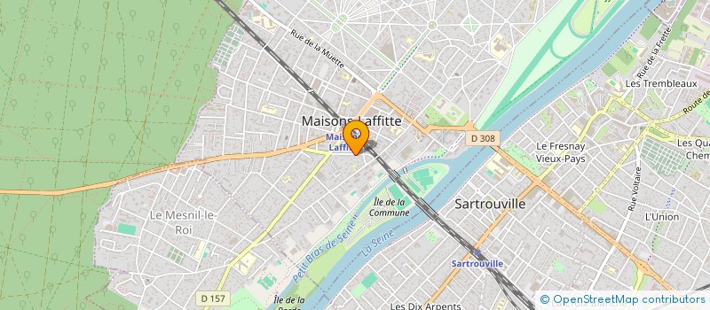 localisation de l'entreprise MONSIEUR THIBAULT ANDRIEU  MAISONS-LAFFITTE