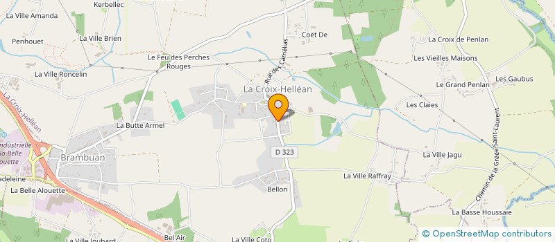 localisation de l'entreprise MONSIEUR THIBAULT ARTHUR  LA CROIX-HELLEAN