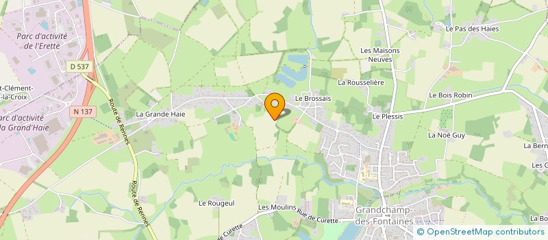 localisation de l'entreprise MONSIEUR THIBAULT AUDIGER  GRANDCHAMP-DES-FONTAINES