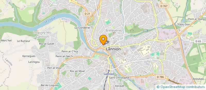 localisation de l'entreprise MONSIEUR THIBAULT AVERTY à LANNION
