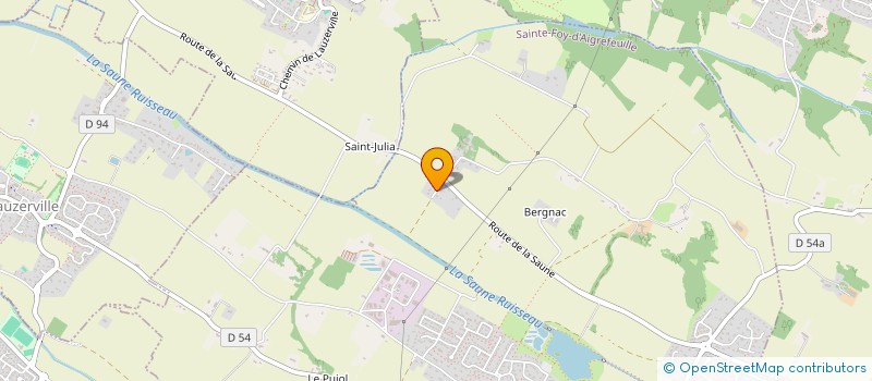 localisation de l'entreprise MONSIEUR THIBAULT AYMERICH  SAINTE-FOY-D'AIGREFEUILLE