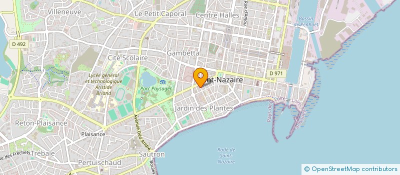 localisation de l'entreprise MONSIEUR THIBAULT BACCARNE  SAINT-NAZAIRE