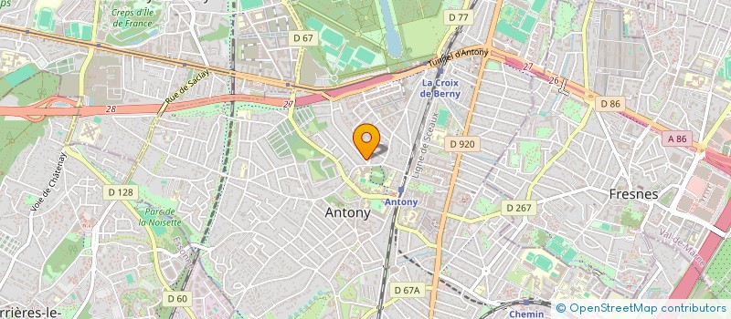 localisation de l'entreprise MONSIEUR THIBAULT BARNOUX à ANTONY