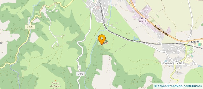 localisation de l'entreprise MONSIEUR THIBAULT BENARD DE VEDELLY  LAISSAC-SEVERAC L'EGLISE