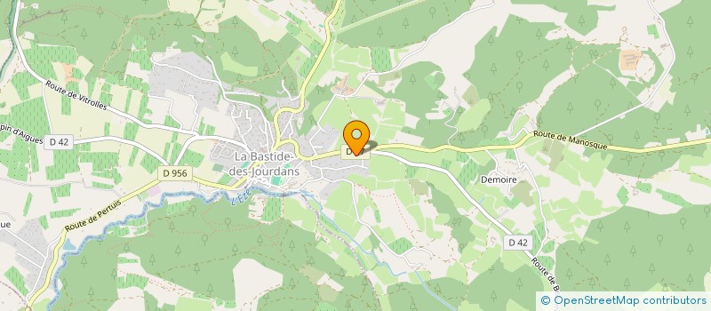 localisation de l'entreprise MONSIEUR THIBAULT BENGHOZI  LA BASTIDE-DES-JOURDANS