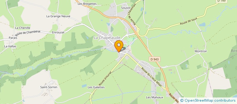 localisation de l'entreprise MONSIEUR THIBAULT BERTIN  LA CHAPELAUDE