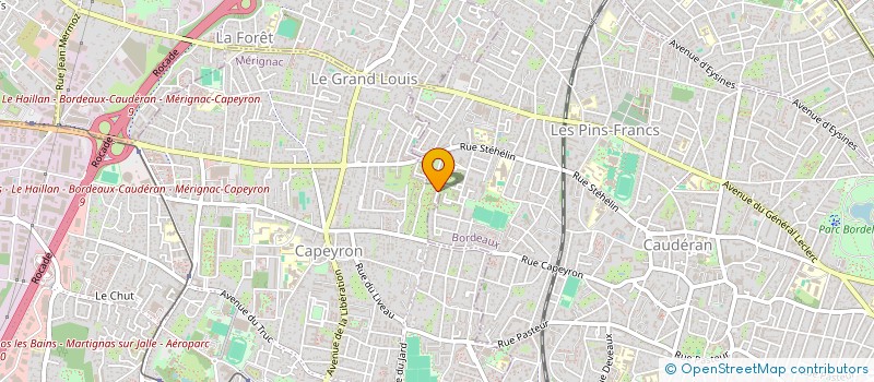 localisation de l'entreprise MONSIEUR THIBAULT BESNARD  MERIGNAC