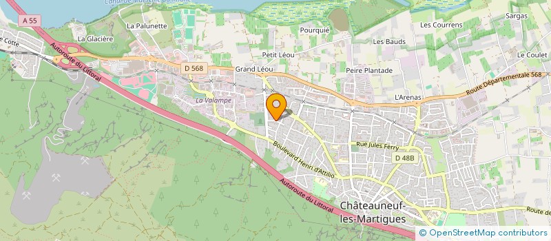 localisation de l'entreprise MONSIEUR THIBAULT BLANDINIERE  CHATEAUNEUF-LES-MARTIGUES