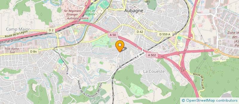 localisation de l'entreprise MONSIEUR THIBAULT BONETTO à AUBAGNE