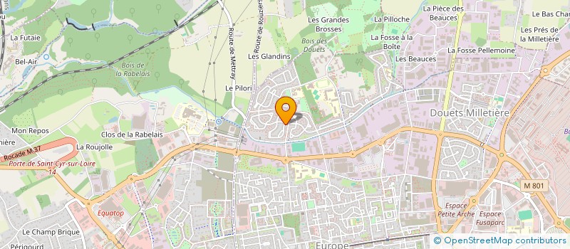 localisation de l'entreprise MONSIEUR THIBAULT BONTEMPS  TOURS