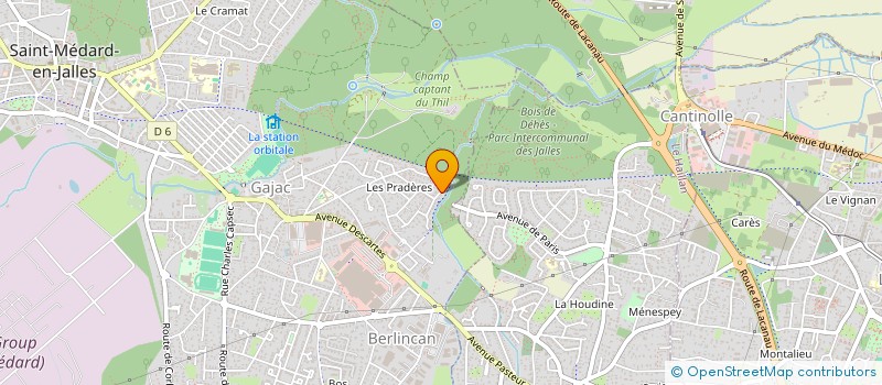 localisation de l'entreprise MONSIEUR THIBAULT BOUTRY  SAINT-MEDARD-EN-JALLES