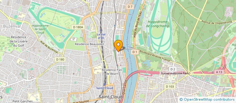 localisation de l'entreprise MONSIEUR THIBAULT BOYER à SAINT-CLOUD