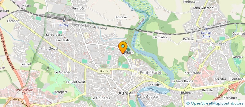 localisation de l'entreprise MONSIEUR THIBAULT BREMOND à AURAY