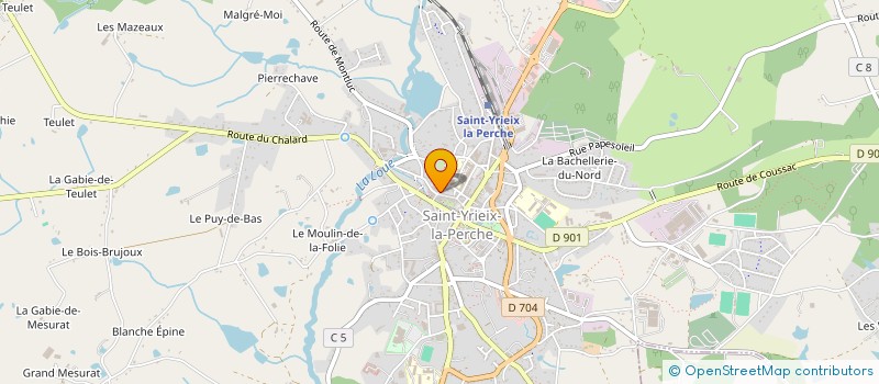 localisation de l'entreprise MONSIEUR THIBAULT BRUGERIE à SAINT-YRIEIX-LA-PERCHE