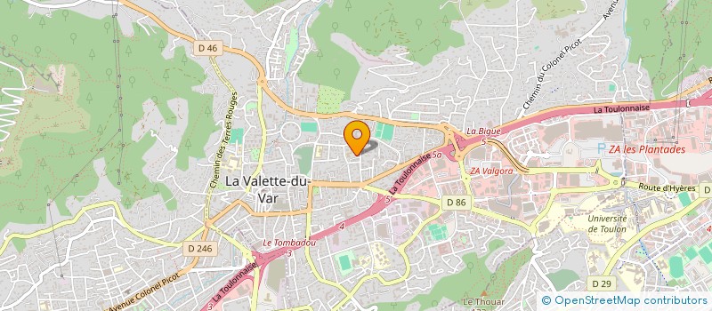 localisation de l'entreprise MONSIEUR THIBAULT CALDERONI à LA VALETTE-DU-VAR