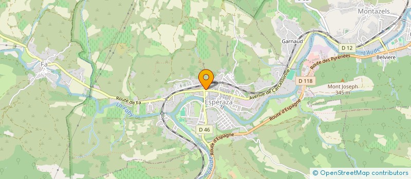 localisation de l'entreprise MONSIEUR THIBAULT CARCASSONNE à ESPERAZA