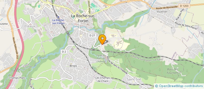 localisation de l'entreprise MONSIEUR THIBAULT CATTIN  LA ROCHE-SUR-FORON