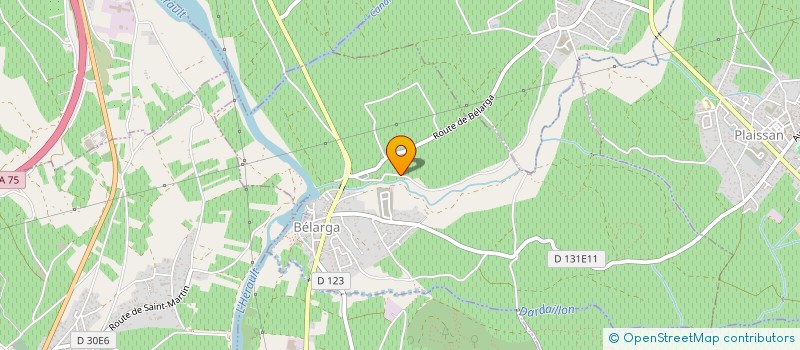 localisation de l'entreprise MONSIEUR THIBAULT CAZOTTES  BELARGA