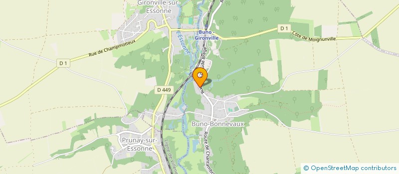 localisation de l'entreprise MONSIEUR THIBAULT CHARTIER  BUNO-BONNEVAUX