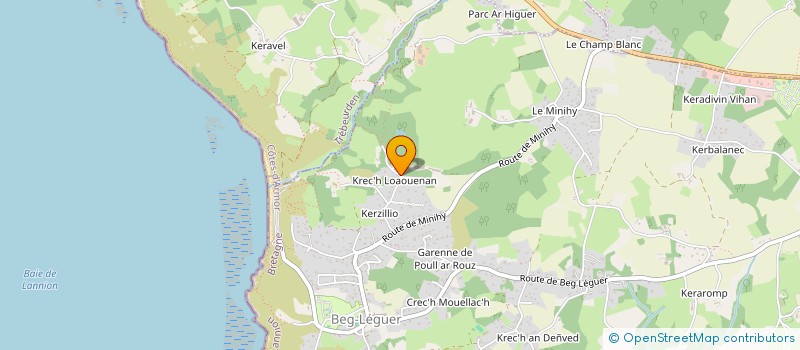 localisation de l'entreprise MONSIEUR THIBAULT CHARTON  LANNION