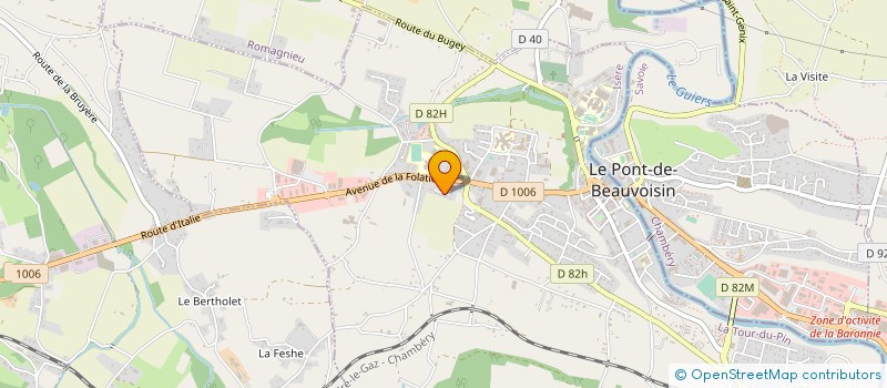 localisation de l'entreprise MONSIEUR THIBAULT CHATILLON  LE PONT-DE-BEAUVOISIN